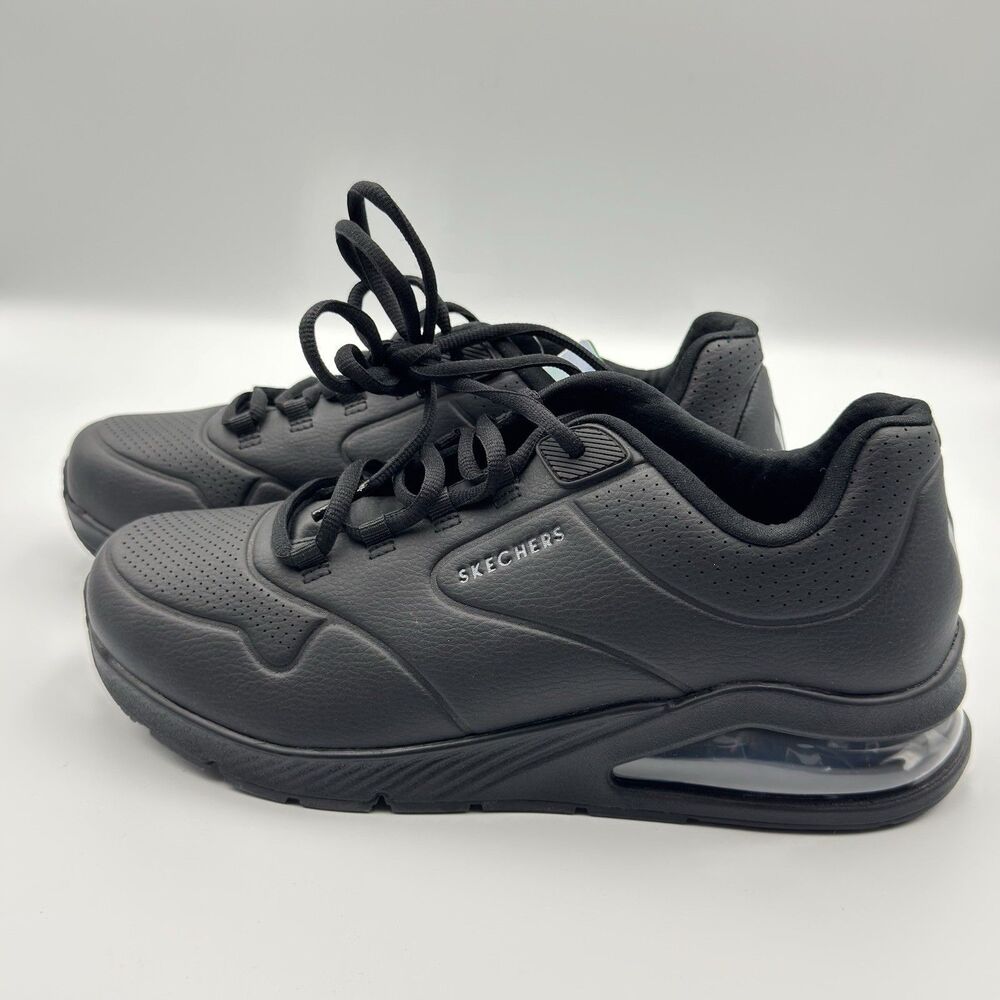 Skechers Womens Vegan Uno 2 Air Around You Black Walking Shoes Size 9.5 - Picture 2 of 12